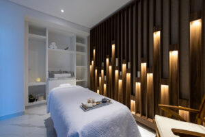 Encantame Towers massage cabin at fitness center-Rocky Point
